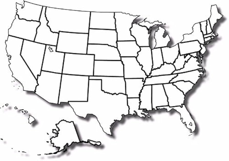 printable us map poster