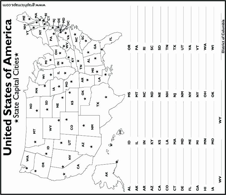 25 State Capitals Printable Quiz | Softball Wristband Template