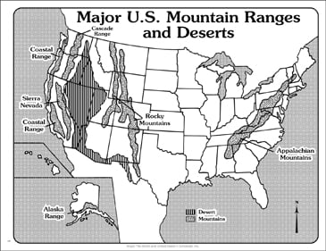U.S. Major Rivers and Lakes (Outline Map) | Printable Maps