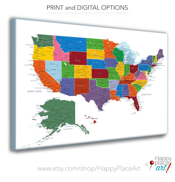 Free Printable Blank US Map (PDF Download)