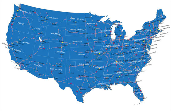 Us Road Map Images - Browse 124,283 Stock Photos, Vectors, and ...