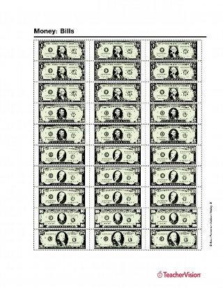 printable us money worksheets