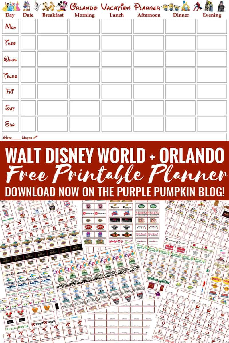 Orlando Vacation + Walt Disney World Planner v2.1 | Free Printable