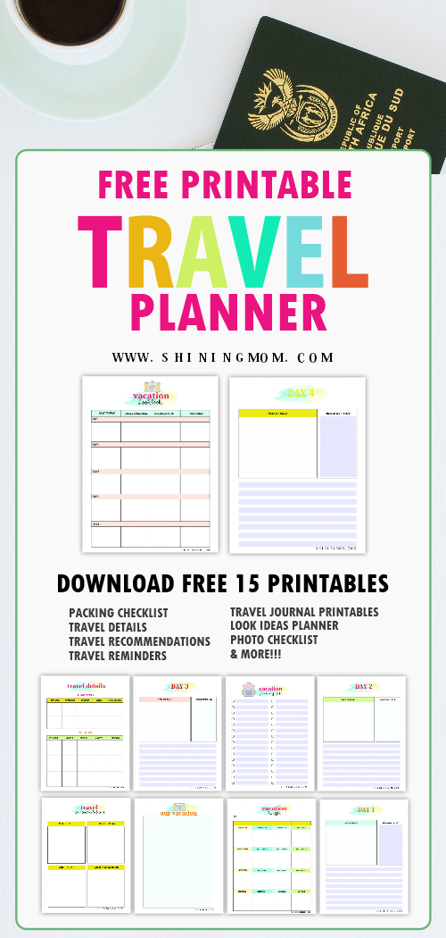 15 FREE Trip Planner Printables for Your Next Vacation!