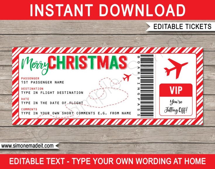 printable vacation tickets