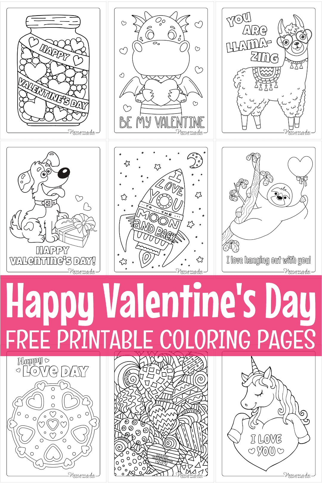 Free Printable Valentines Day Coloring Pages