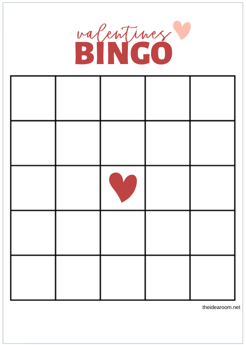 printable valentine bingo game cards