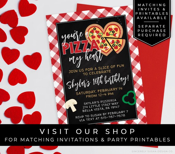 printable valentine birthday party invitations