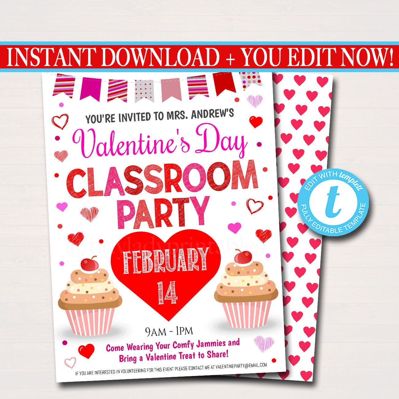 printable valentine birthday party invitations