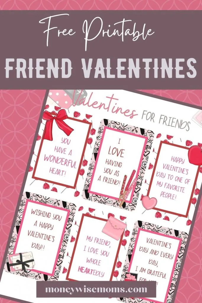 printable valentine cards for friends
