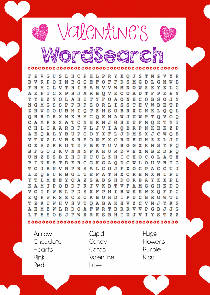 printable valentine games for church