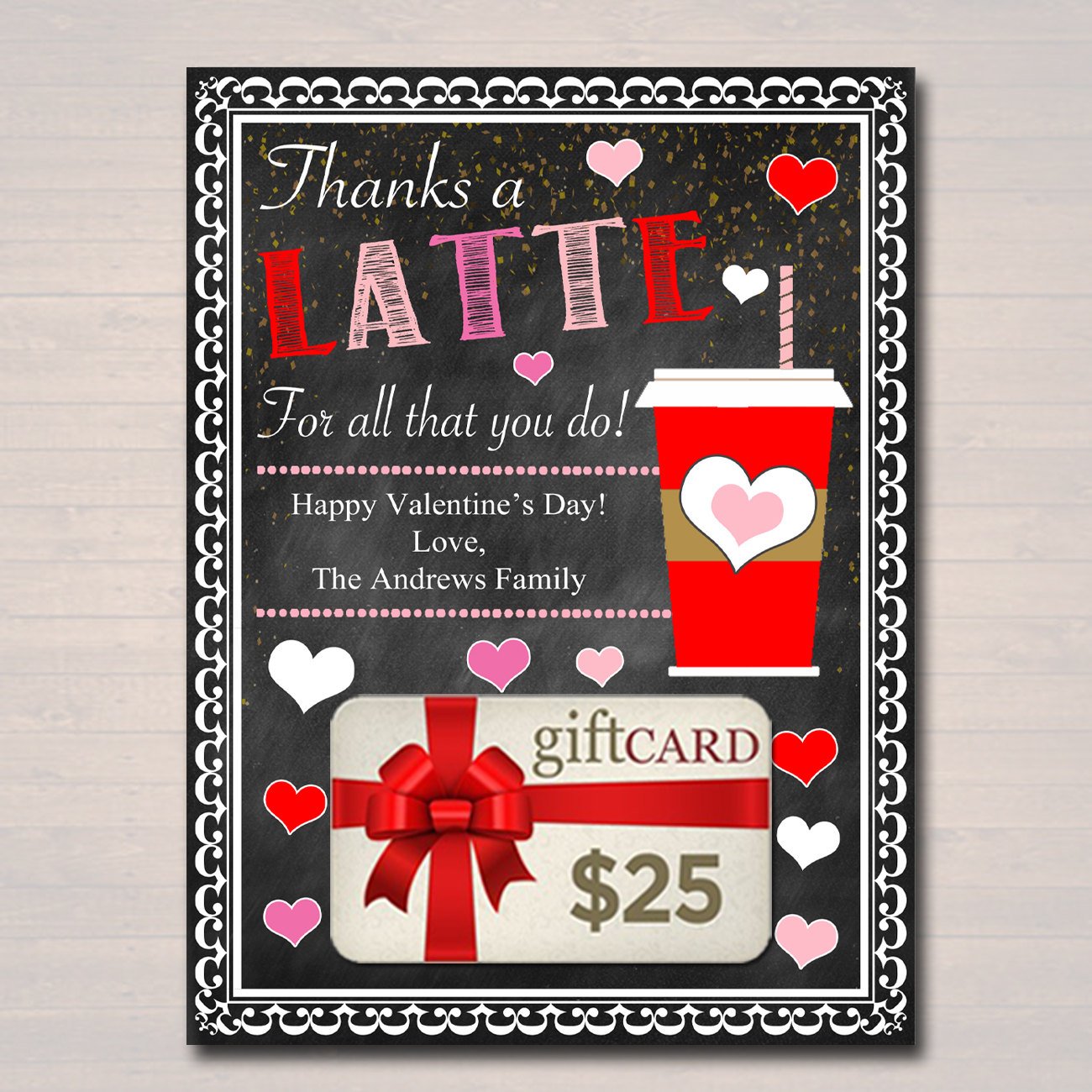 printable valentine gift cards