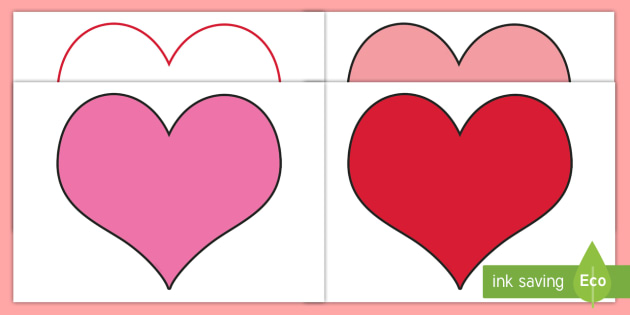 printable valentine heart cutouts