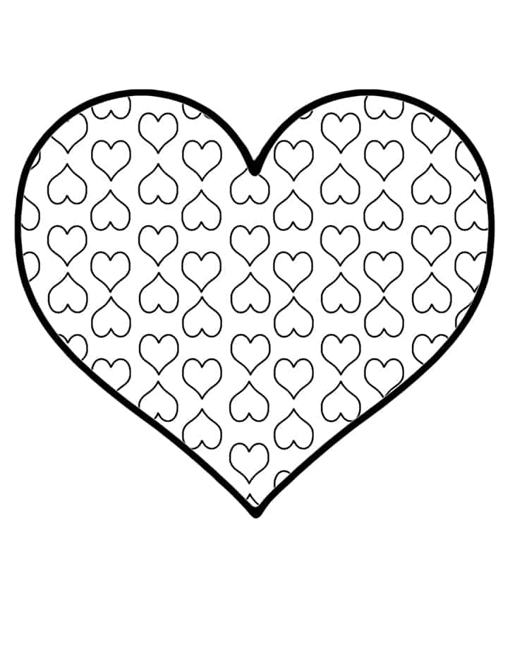 printable valentine heart images