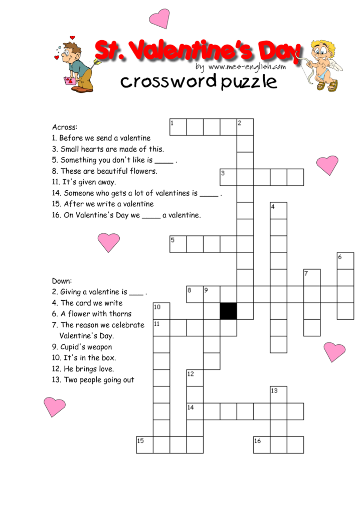printable valentine puzzles games