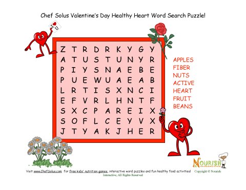 printable valentine puzzles games