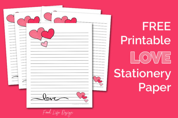 printable valentine stationery free