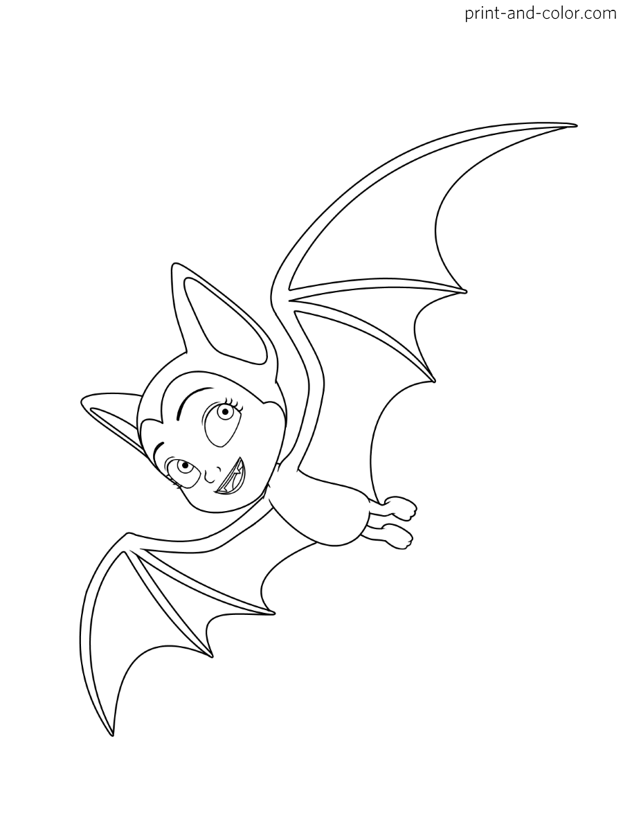 printable vampirina coloring pages