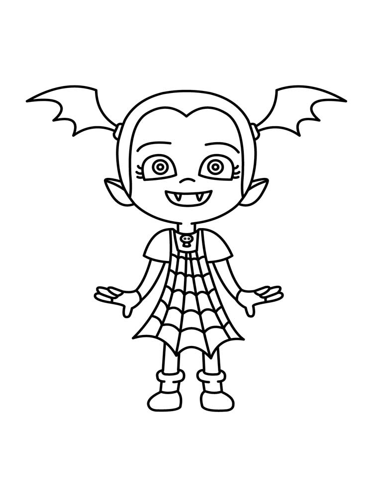 printable vampirina coloring pages