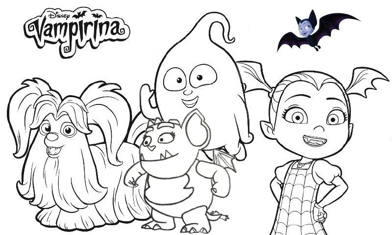 Disney Vampirina Coloring Page Collection