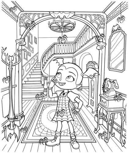 printable vampirina coloring pages