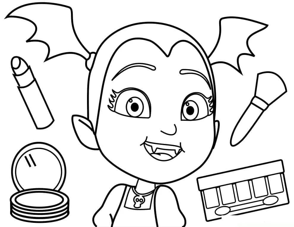 printable vampirina coloring pages