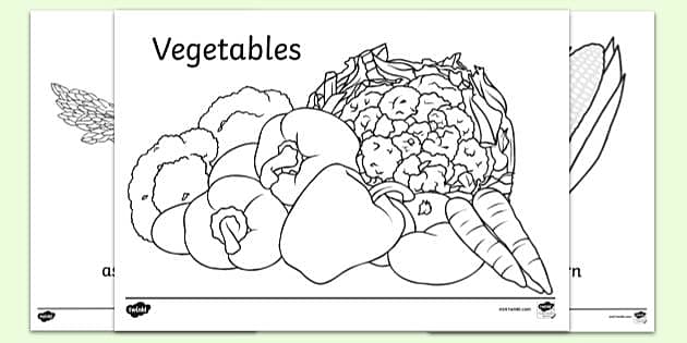printable vegetable images