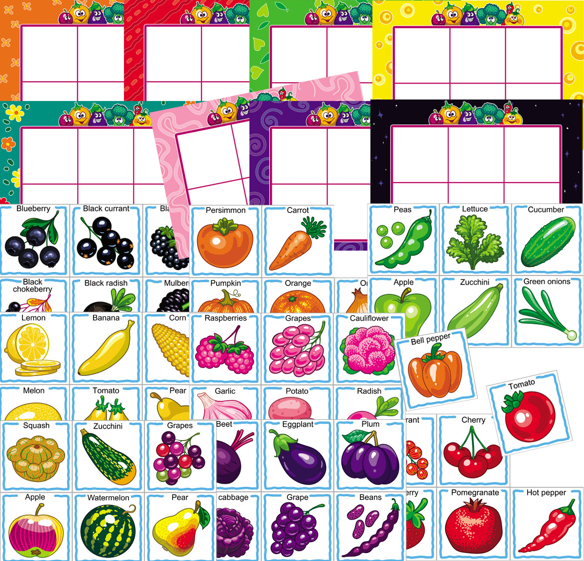 printable vegetable images