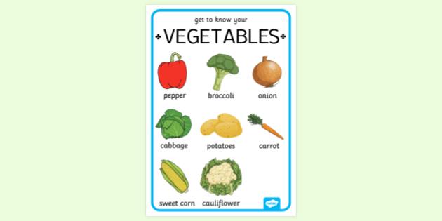 printable vegetable images