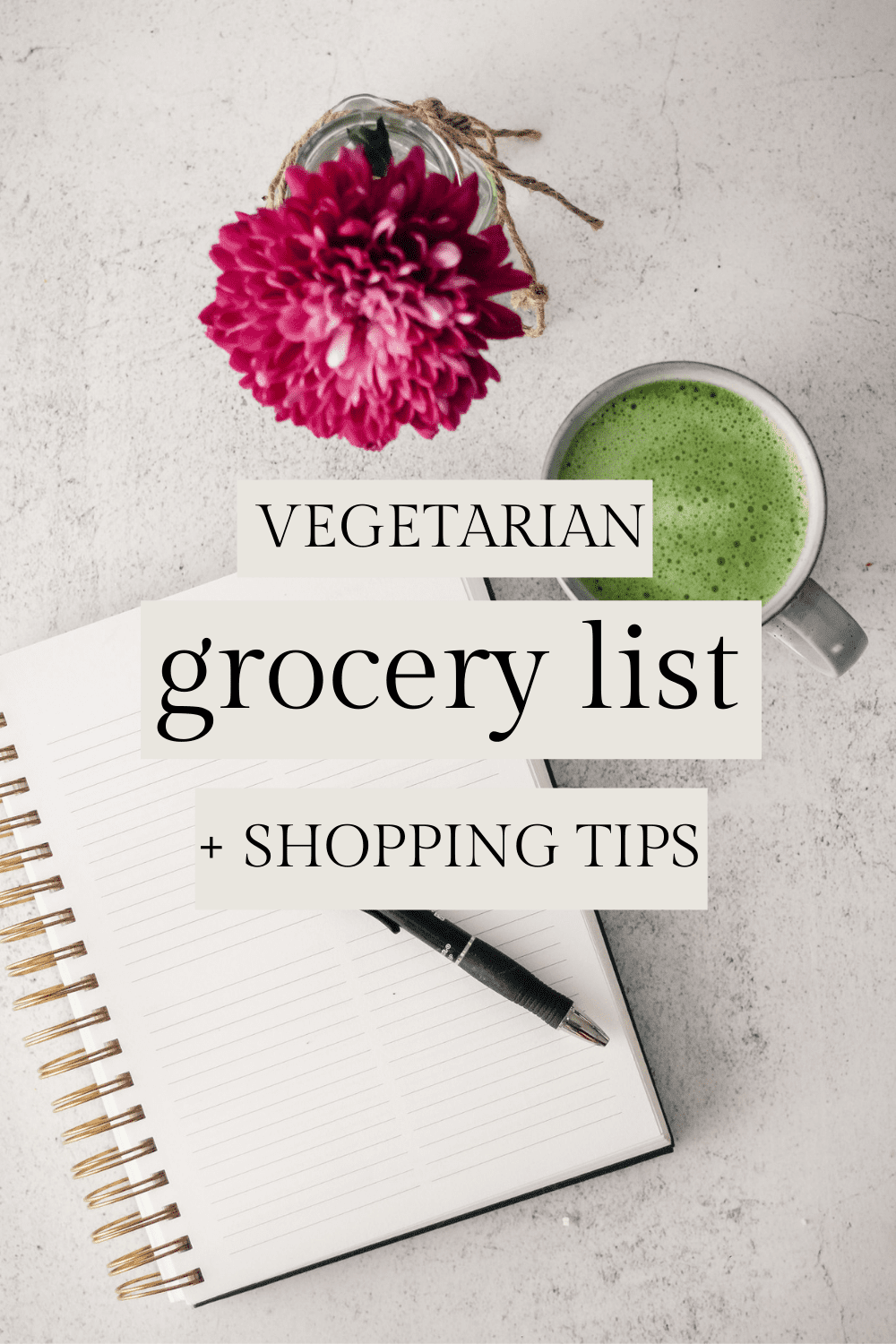 printable vegetarian shopping list