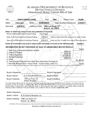 printable vehicle bill of sale for alabama