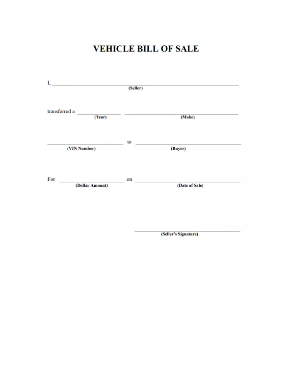 printable vehicle bill of sale pdf