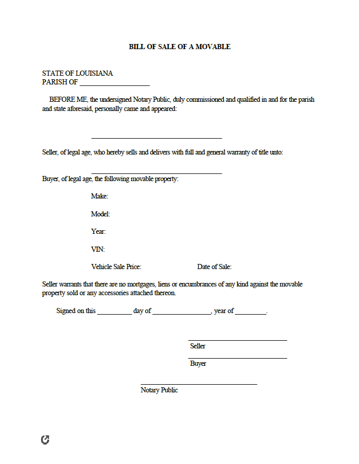 printable vehicle bill of sale pdf