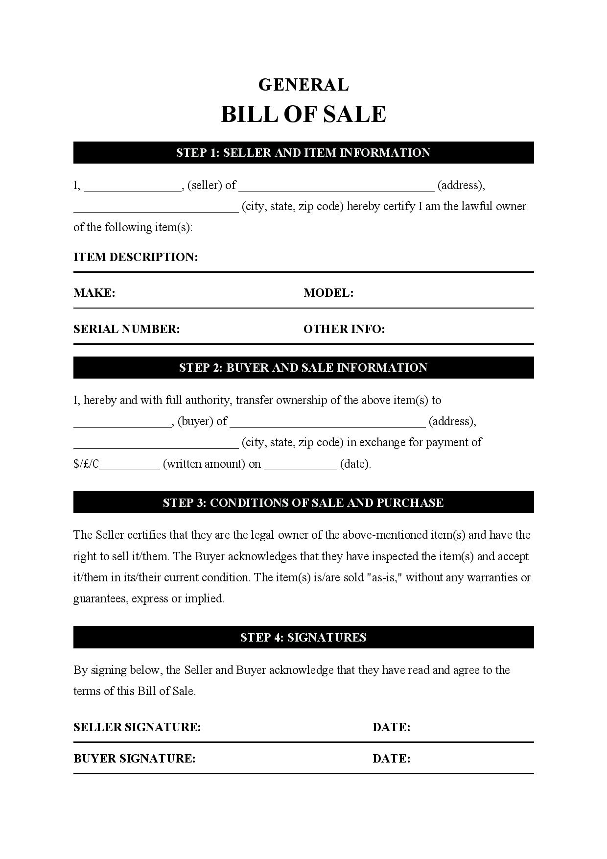 general-bill-of-sale-template-free-download-easy-legal-docs-worksheets-library for Free As Is Bill Of Sale Printable Form General Bill of Sale Template - Free Download - Easy Legal Docs - Worksheets Library for Free As Is Bill Of Sale Printable Form