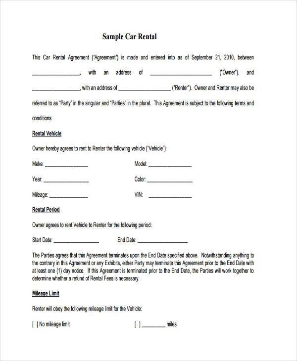 printable vehicle lease agreement