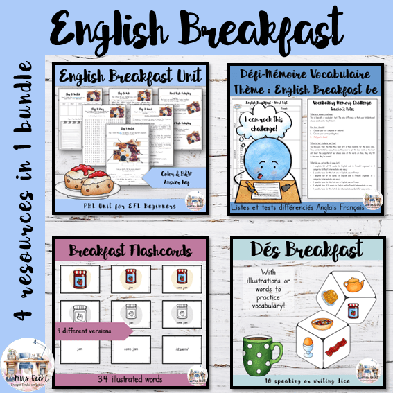 Séquence English Breakfast - 6e Bundle - Mrs Rechts Classroom
