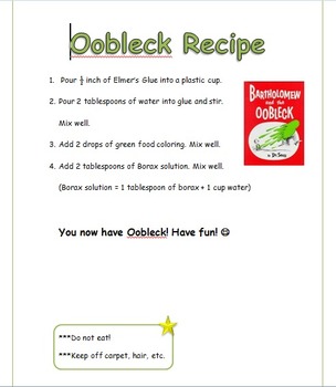 printable version of bartholomew and the oobleck