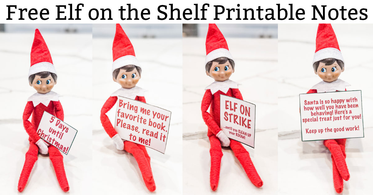printable version of elf on the shelf