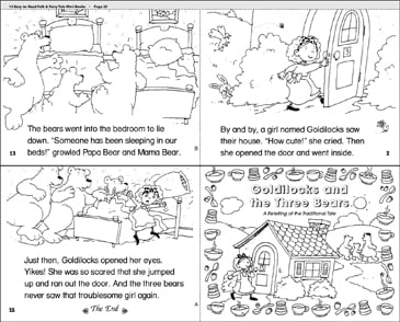 printable version of goldilocks and the three bears