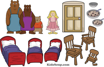 printable version of goldilocks and the three bears