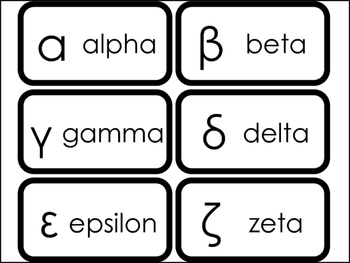 printable version of greek alphabet