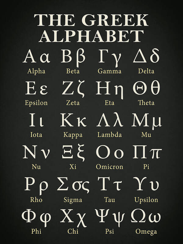 printable version of greek alphabet