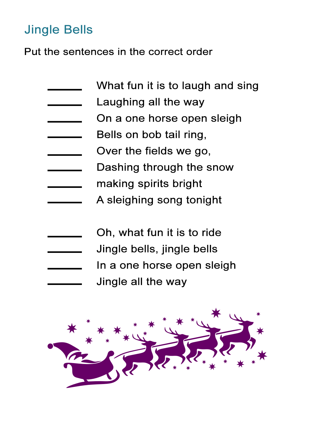 printable version of jingle bells