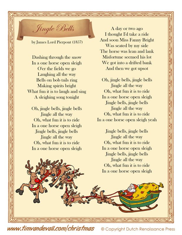 printable version of jingle bells