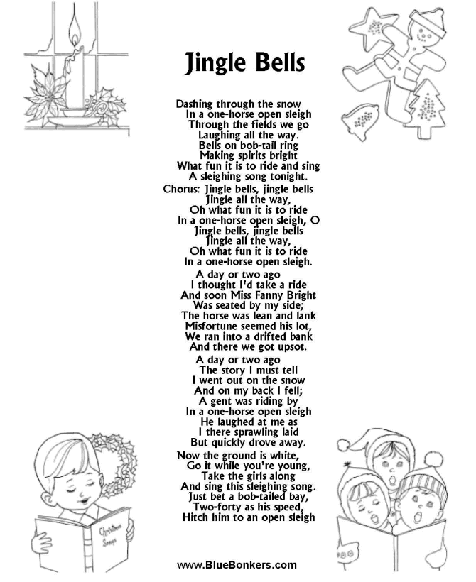 printable version of jingle bells