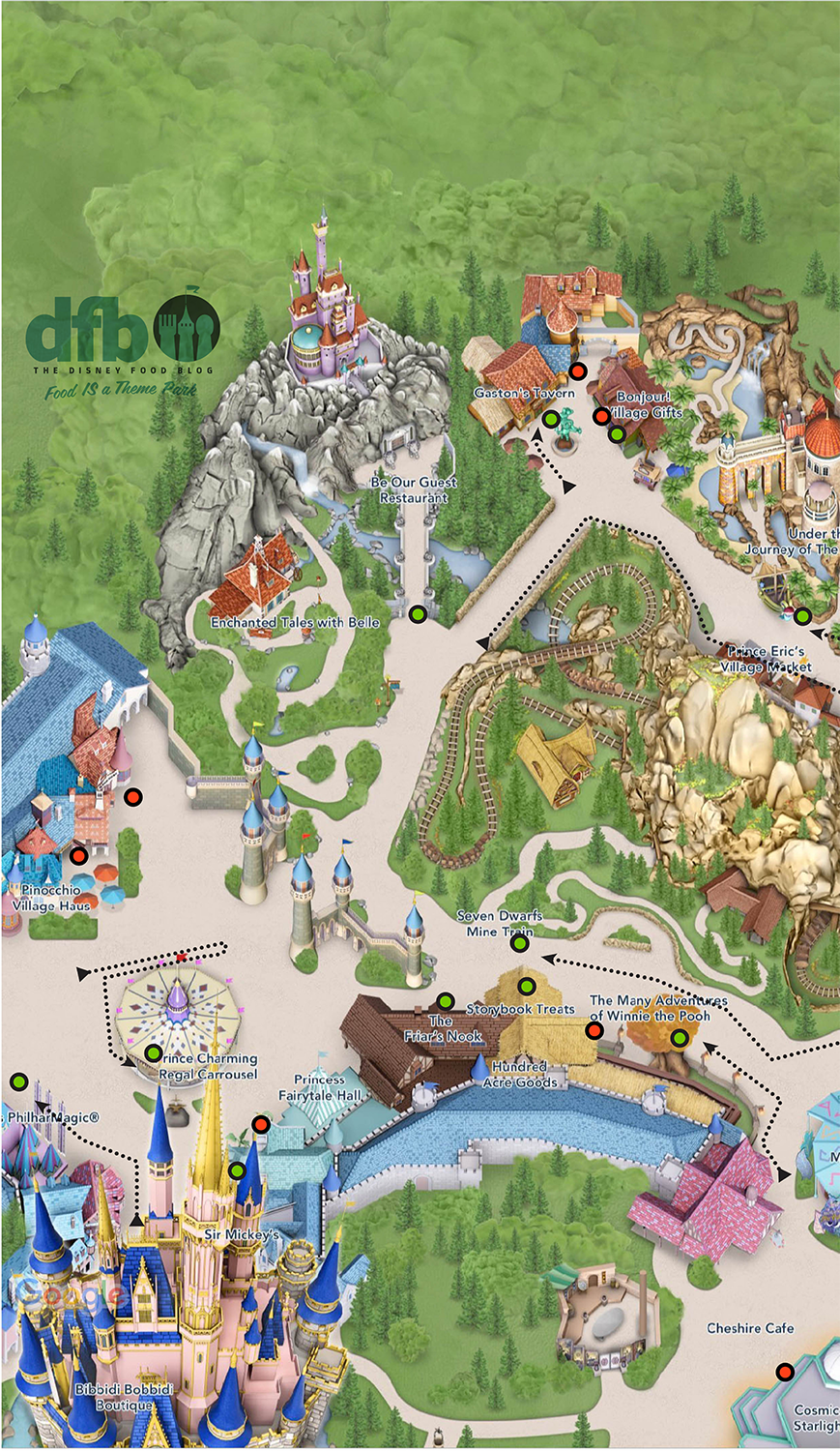 The Magic Kingdom Map That Disney WONT Print | the disney food blog