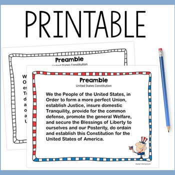 printable version of preamble to constitution