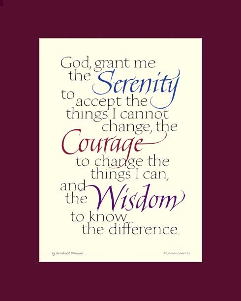 printable version of serenity prayer