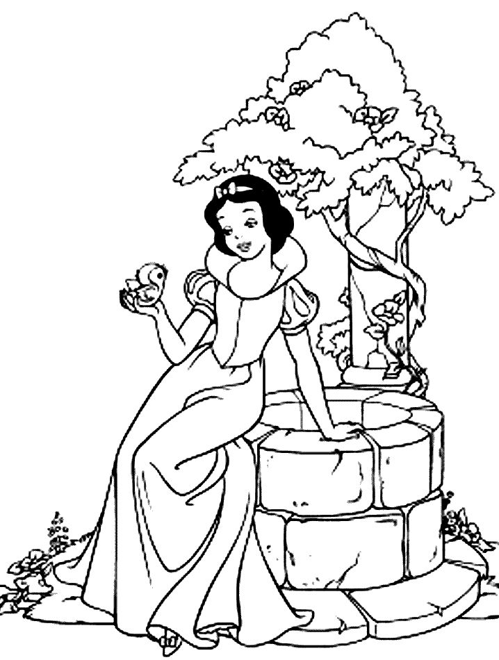 Top 20 Free Printable Snow White Coloring Pages Online