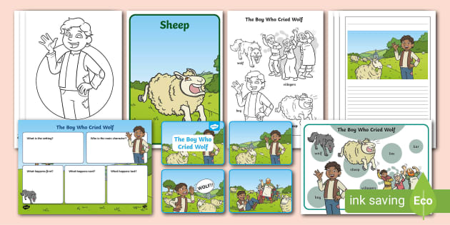 printable version of the boy who cried wolf